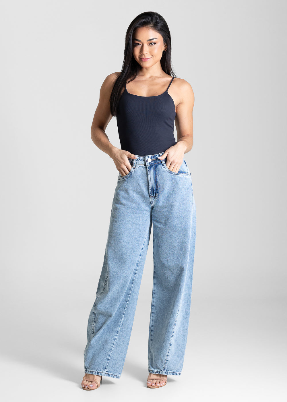 Calça Jeans Sawary Barrel - 283790 AZUL