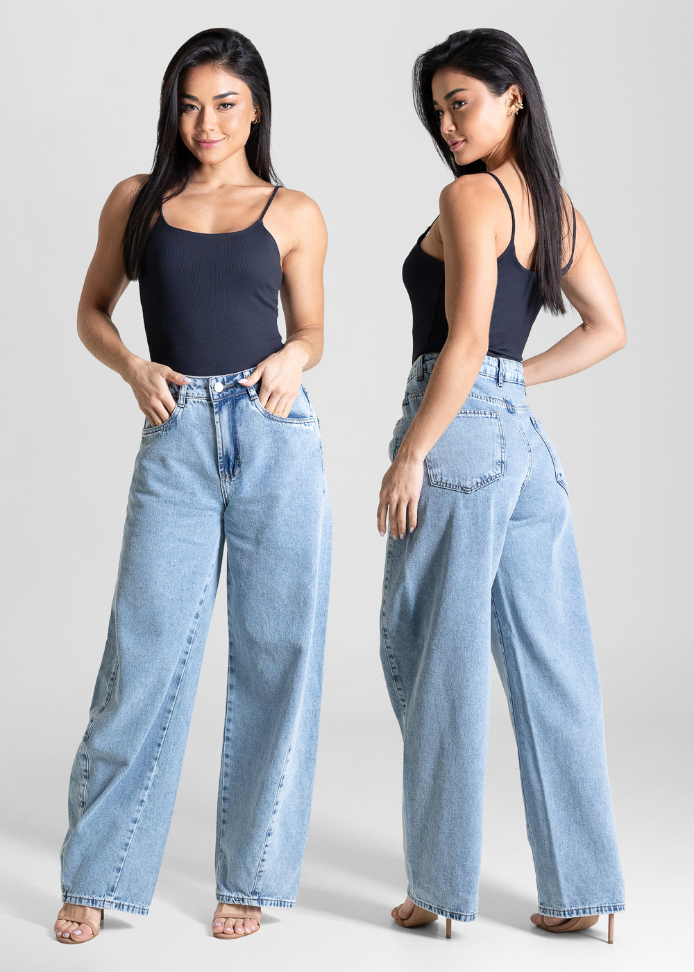 Calça Jeans Sawary Barrel - 283790 AZUL