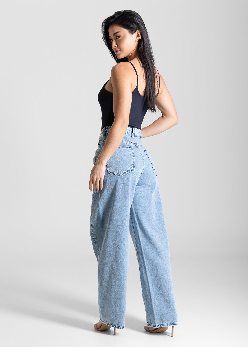 Calça Jeans Sawary Barrel - 283790 AZUL