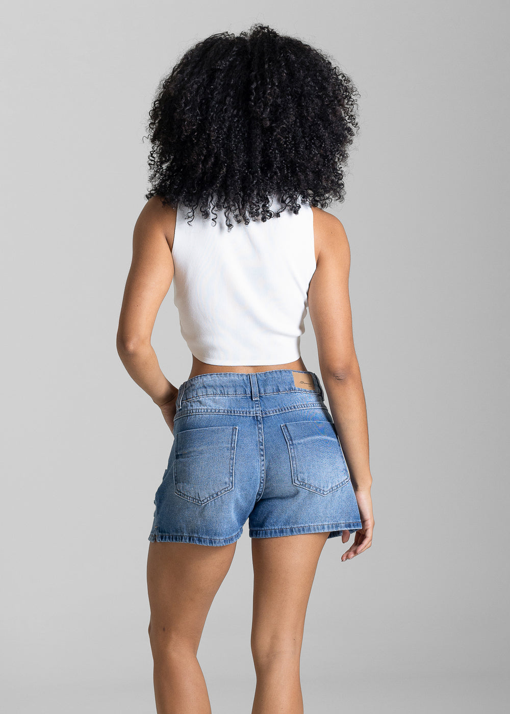 Shorts Jeans Sawary Destroyed - 283793 AZUL