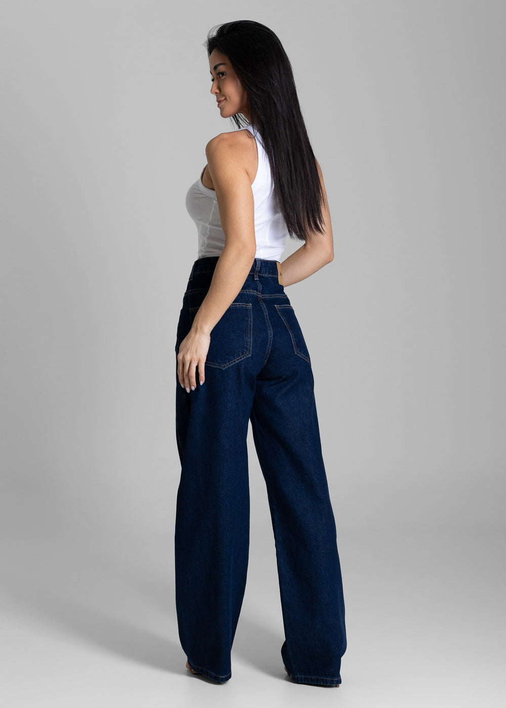 Calça Jeans Sawary Barrel - 283800 AZUL