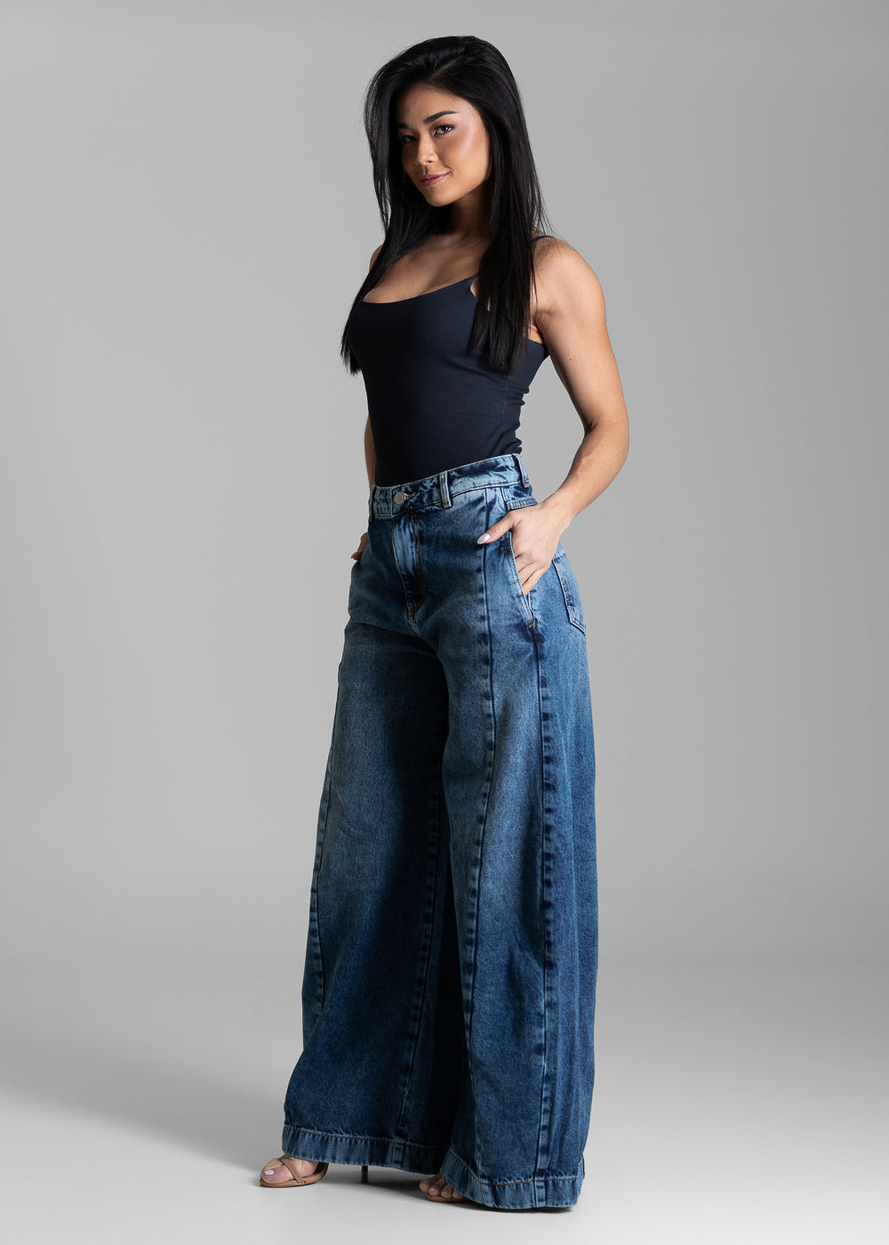 Calça Jeans Sawary Balloon - 283802 AZUL