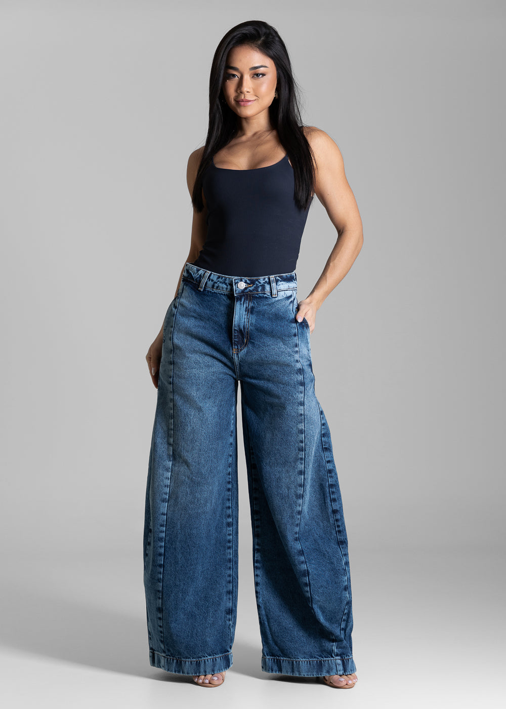 Calça Jeans Sawary Balloon - 283802 AZUL