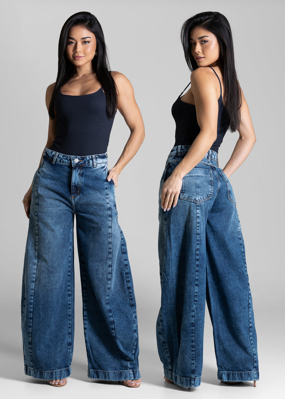 Calça Jeans Sawary Balloon - 283802 AZUL