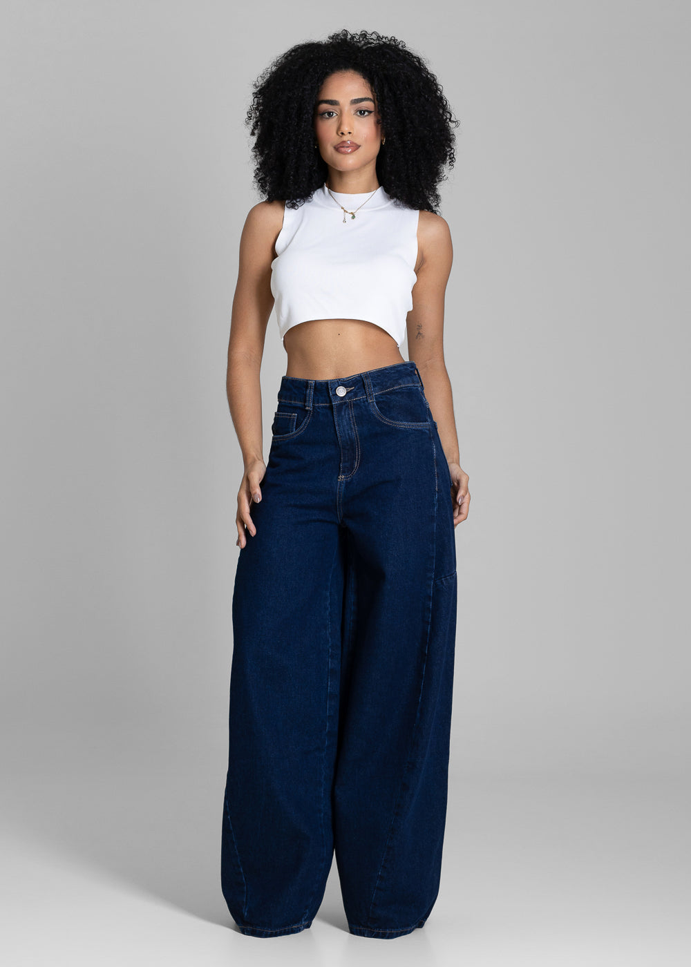 Calça Jeans Sawary Balloon - 283813 AZUL