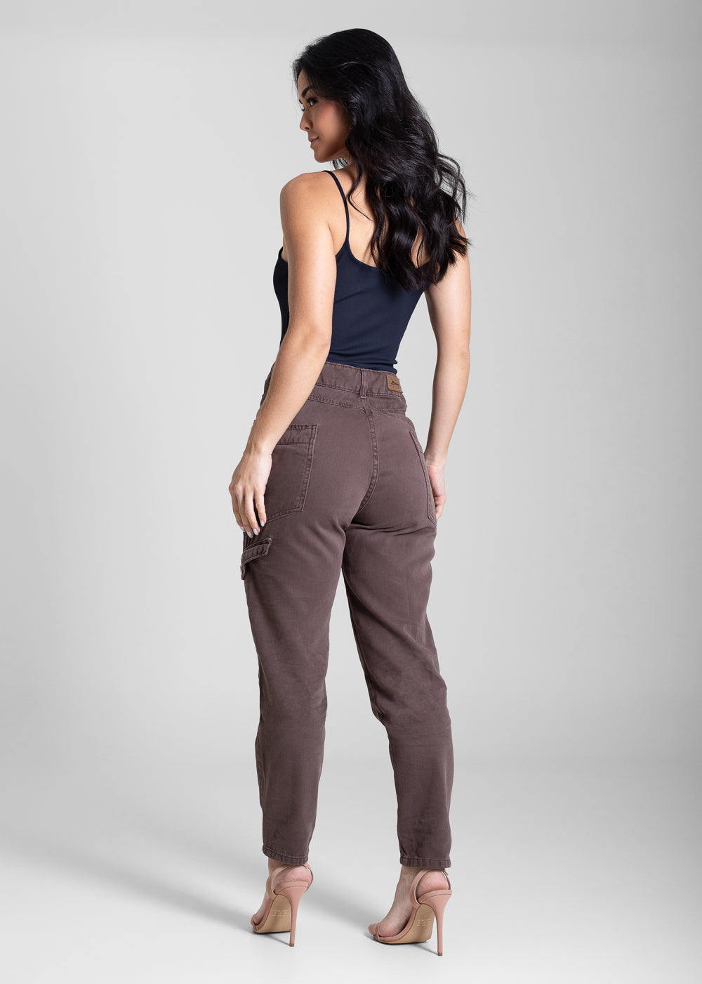 Calça Sarja Sawary Mom - 283819 MARROM