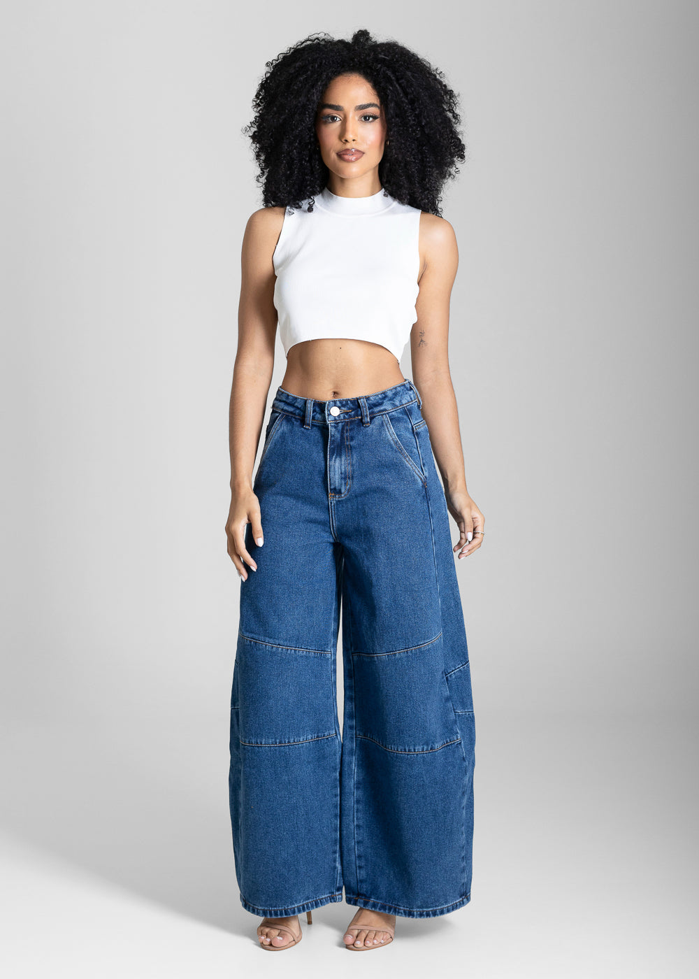 Calça Jeans Sawary Balloon - 283825 AZUL