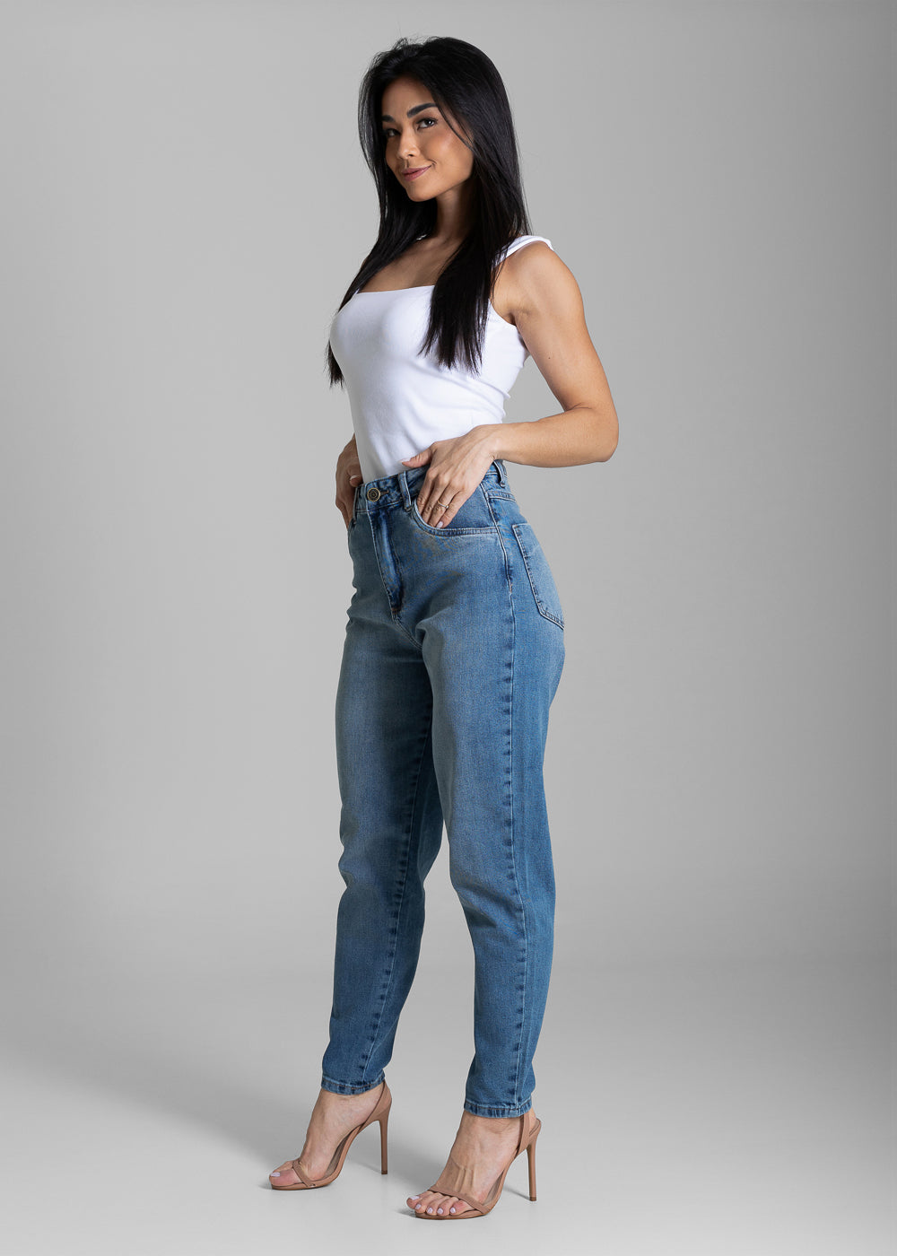Calça Jeans Sawary Mom - 283829 AZUL