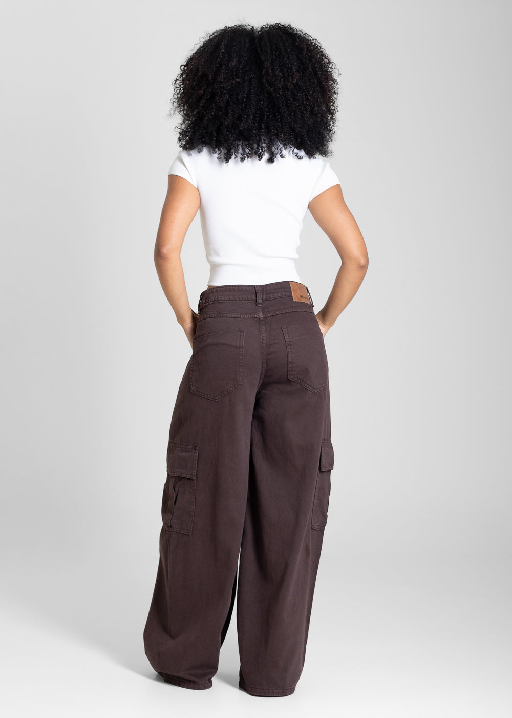 Calça Sarja Sawary Balloon - 283843 MARROM