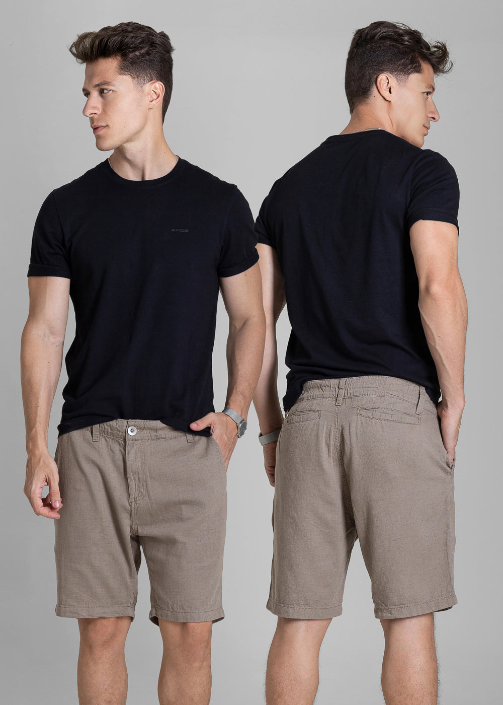 Bermuda Linho Sawary - 283849 BEGE