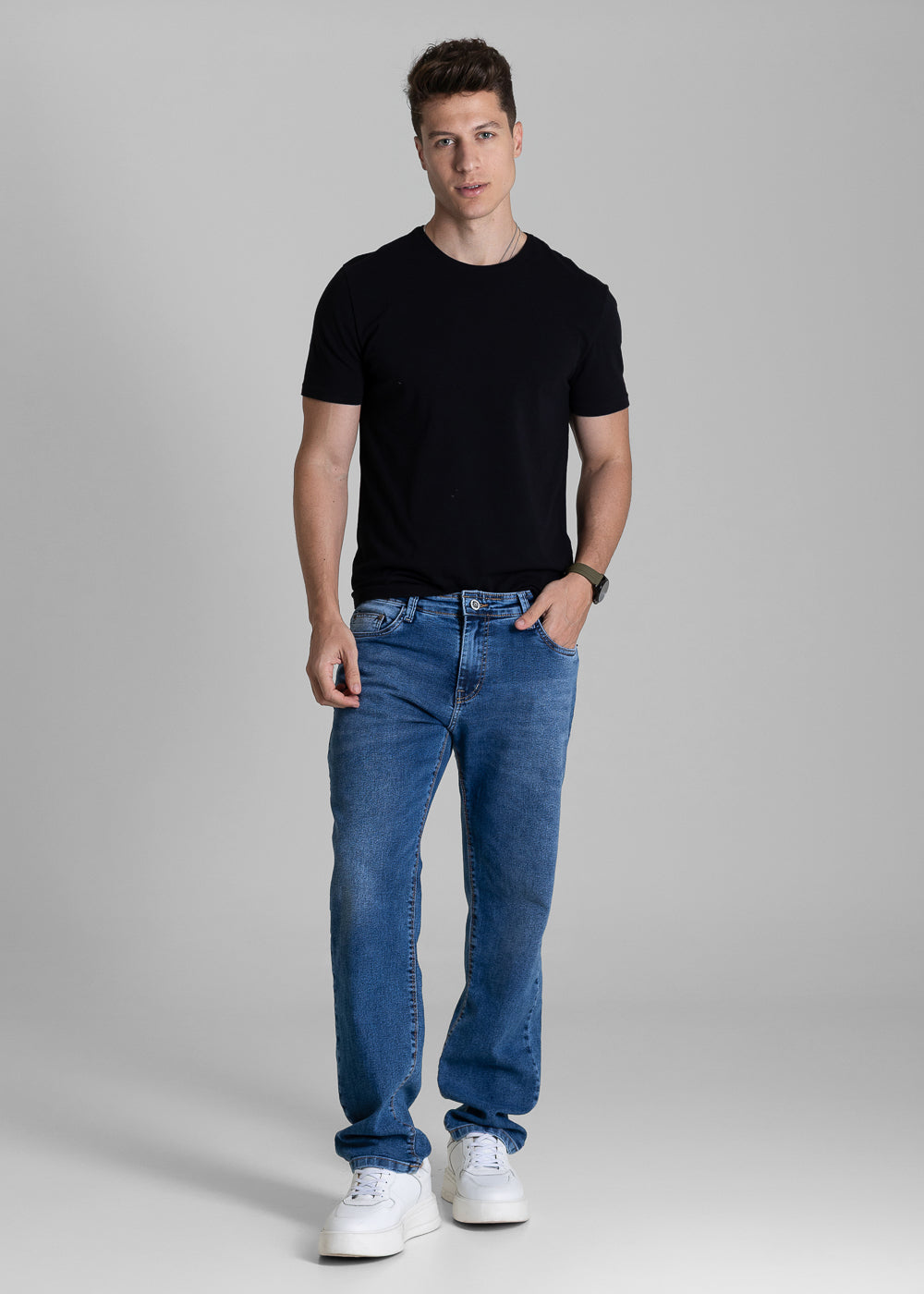Calça Jeans Sawary Reta - 283857 AZUL