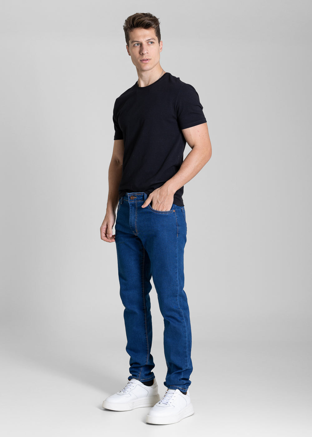 Calça Jeans Sawary Slim - 283858 AZUL