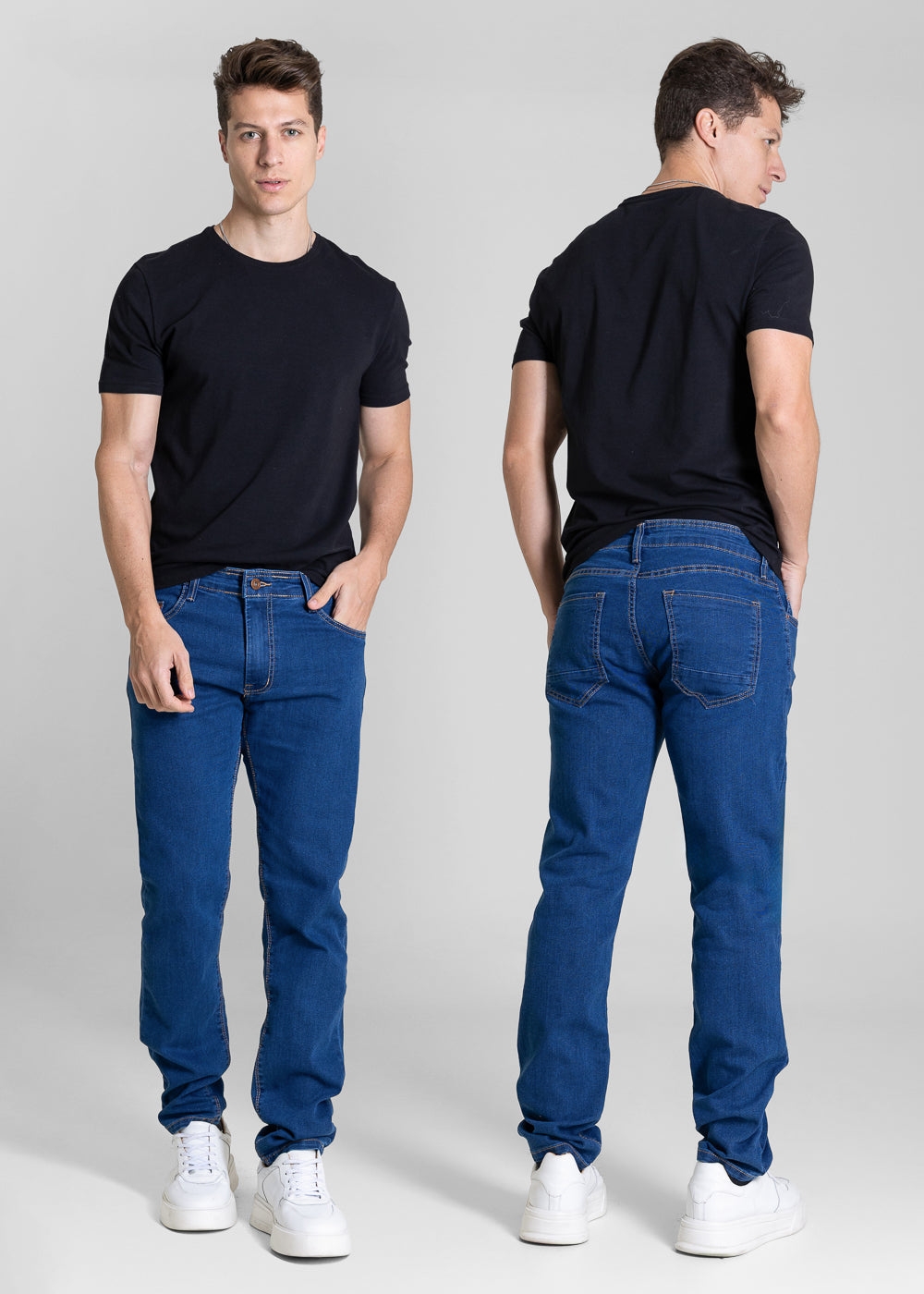 Calça Jeans Sawary Slim - 283858 AZUL