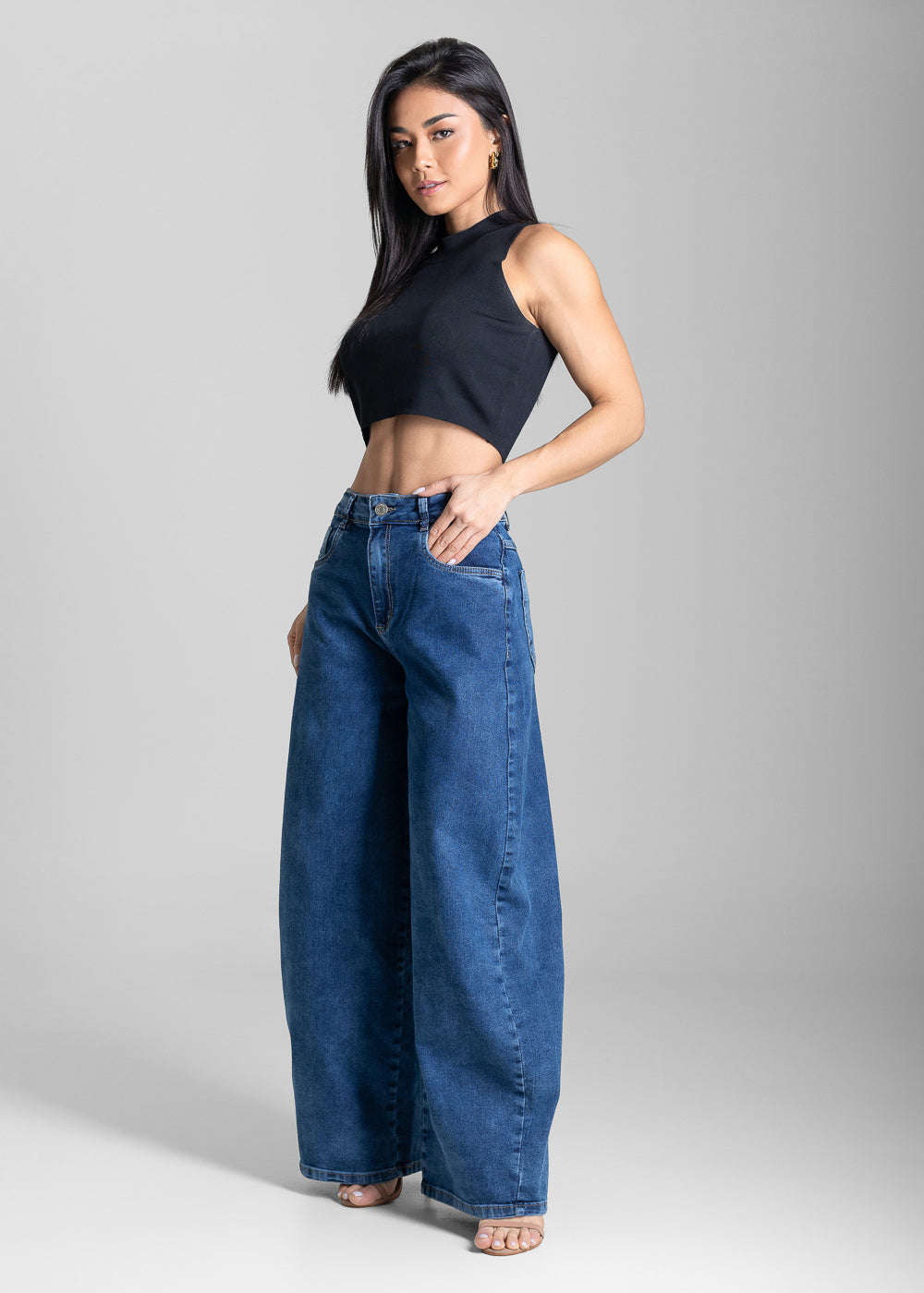 Calça Jeans Sawary Balloon - 283861 AZUL
