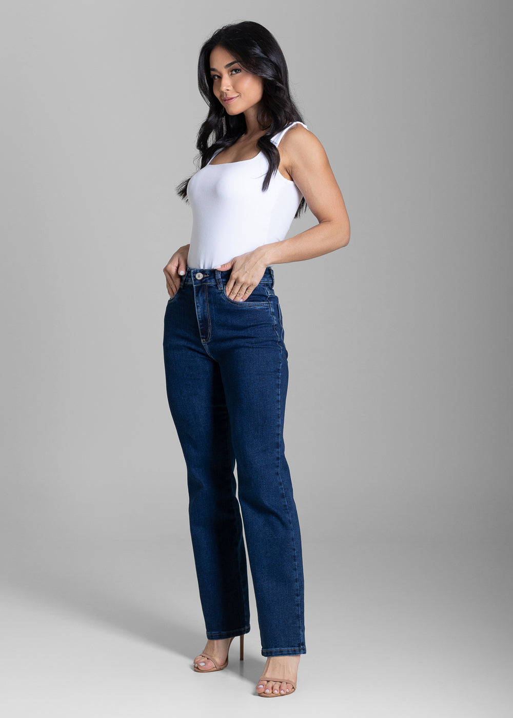 Calça Jeans Sawary Reta - 283867 AZUL