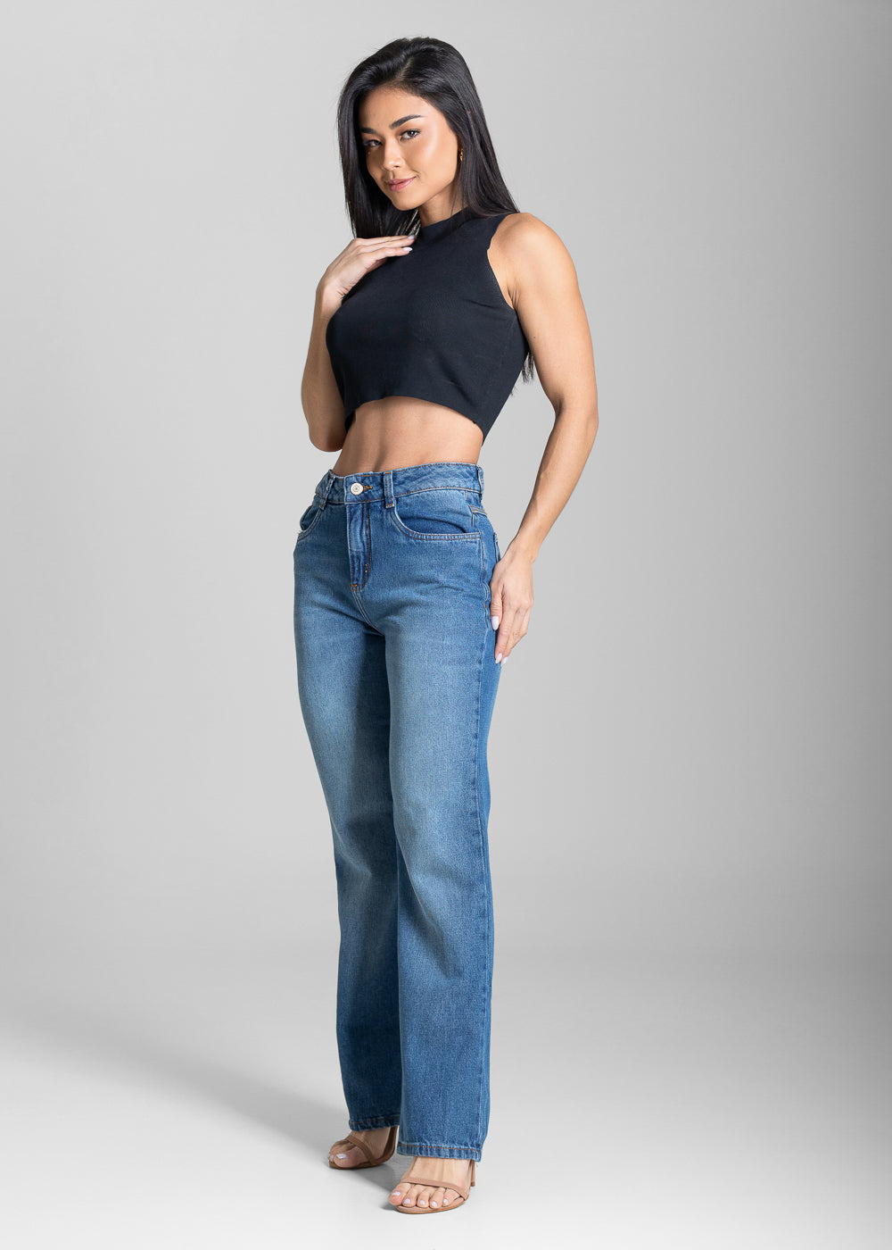 Calça Jeans Sawary Reta - 283868 AZUL