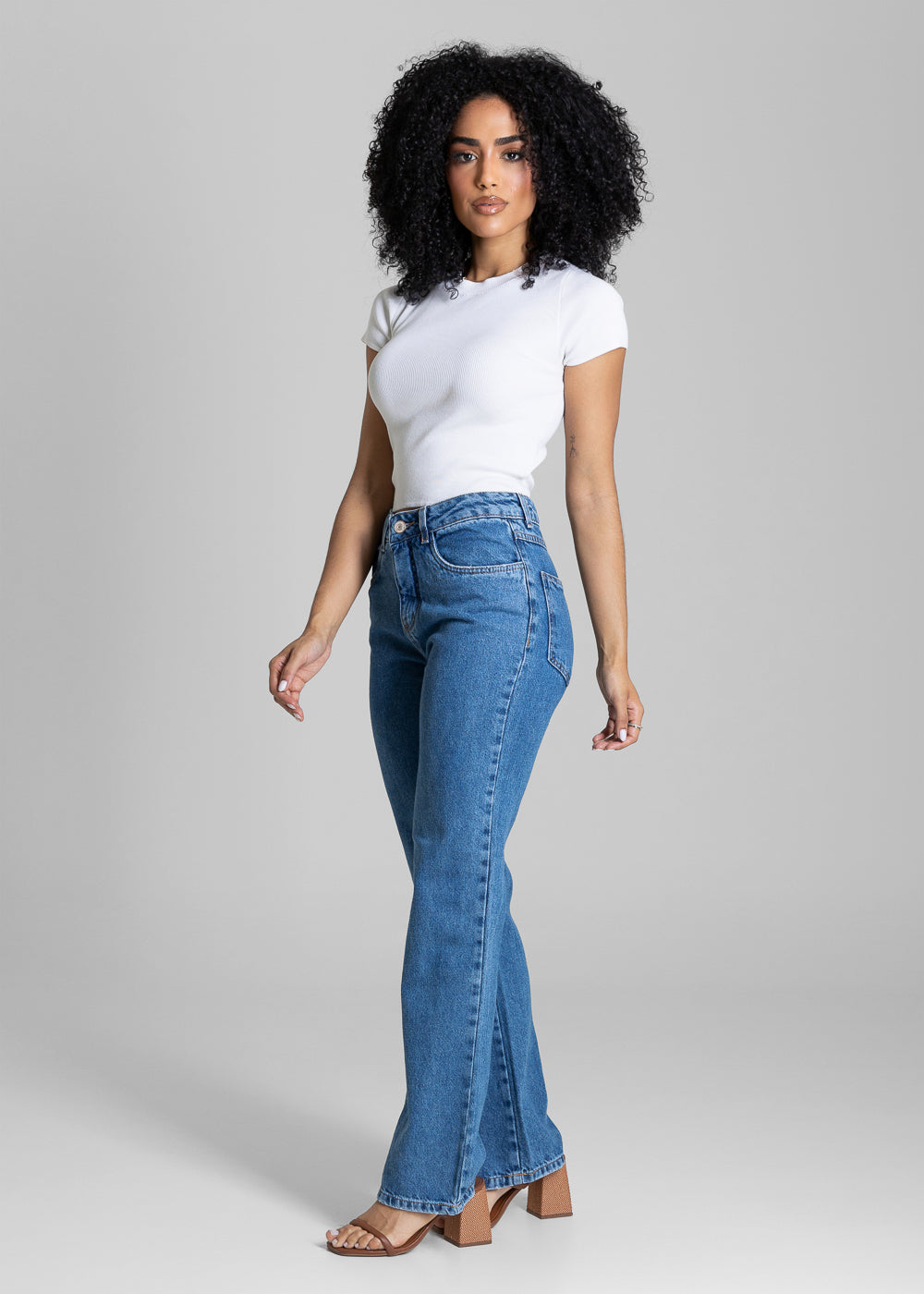 Calça Jeans Sawary Reta - 283876 AZUL