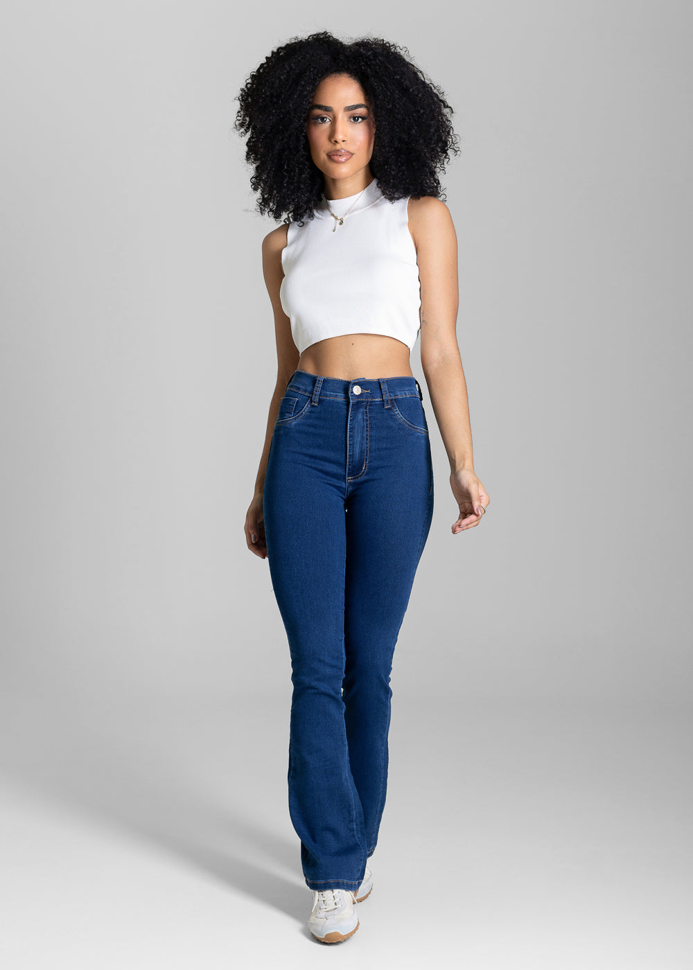 Calça Jeans Sawary Boot Cut Petit - 283885 AZUL
