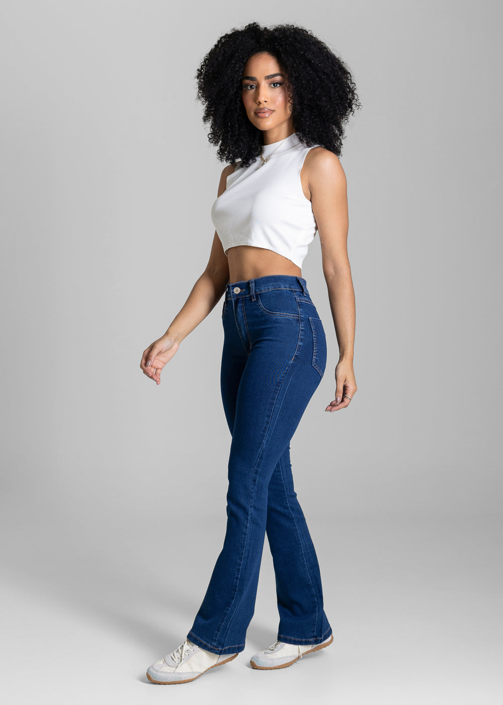 Calça Jeans Sawary Boot Cut Petit - 283885 AZUL