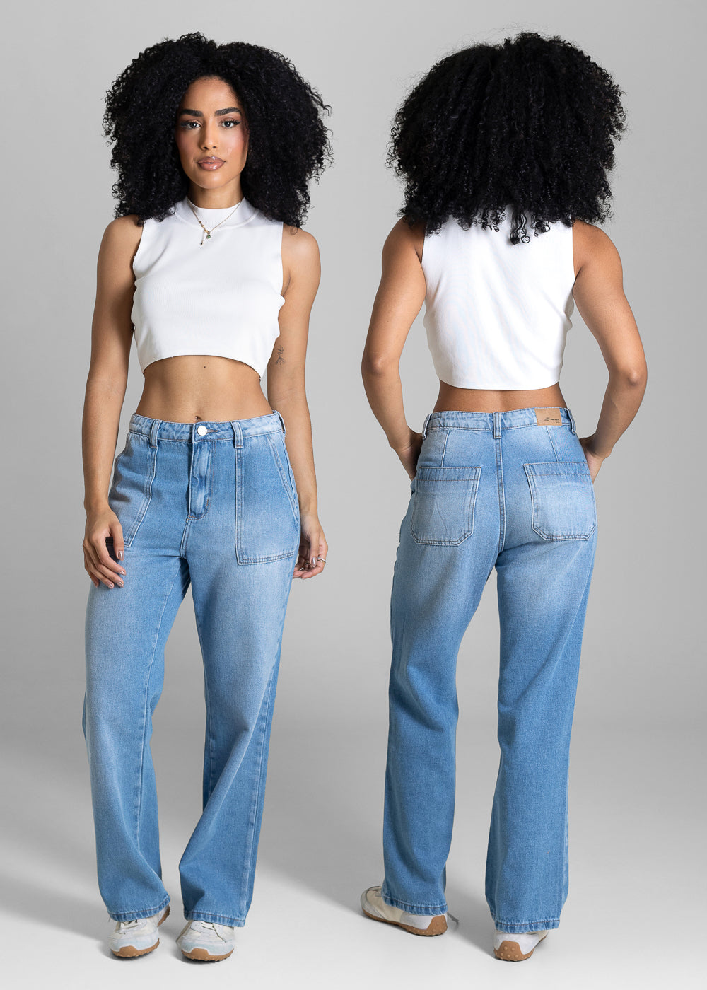 Calça Jeans Sawary Reta Petit - 283887 AZUL