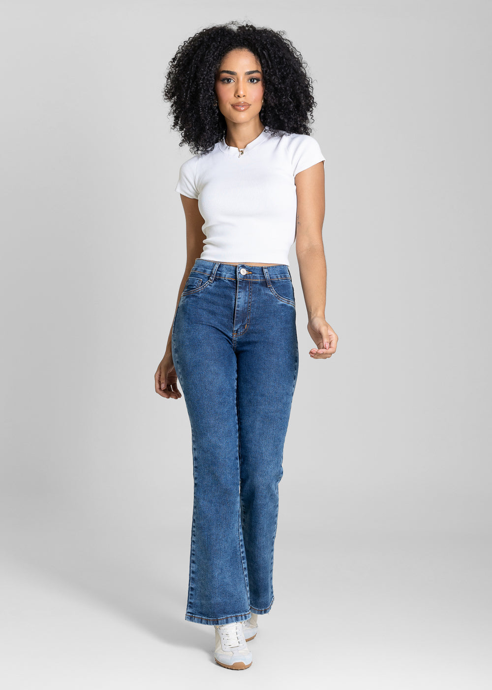 Calça Jeans Sawary Boot Cut Petit - 283894 AZUL