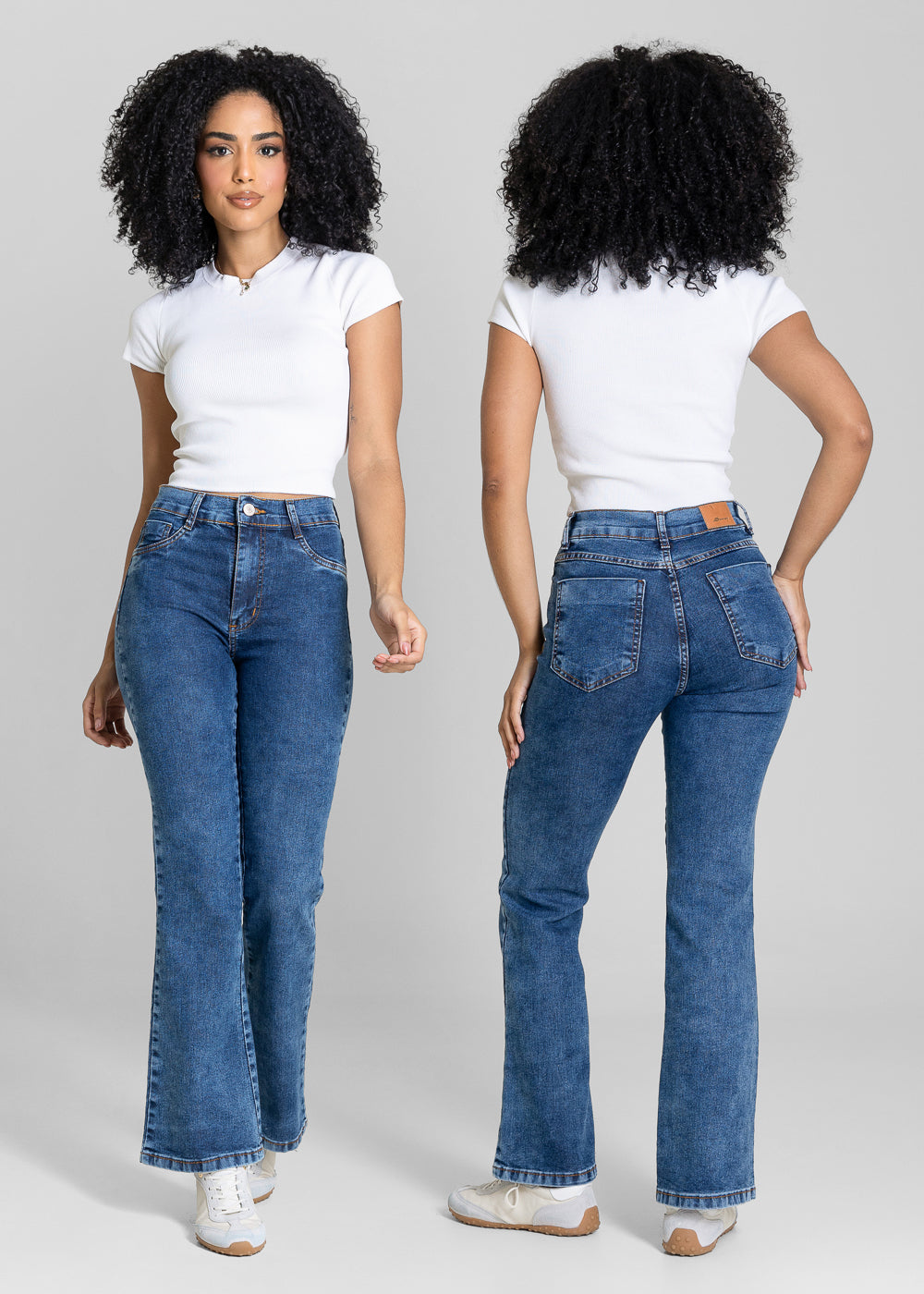 Calça Jeans Sawary Boot Cut Petit - 283894 AZUL
