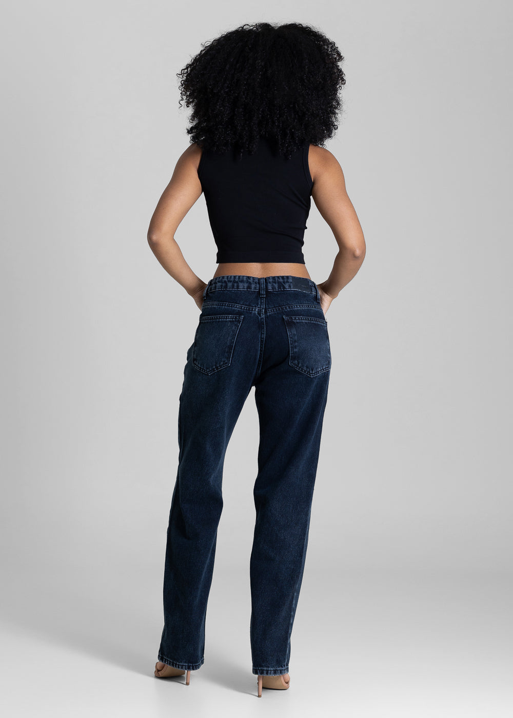 Calça Jeans Sawary Reta - 283896 PRETO
