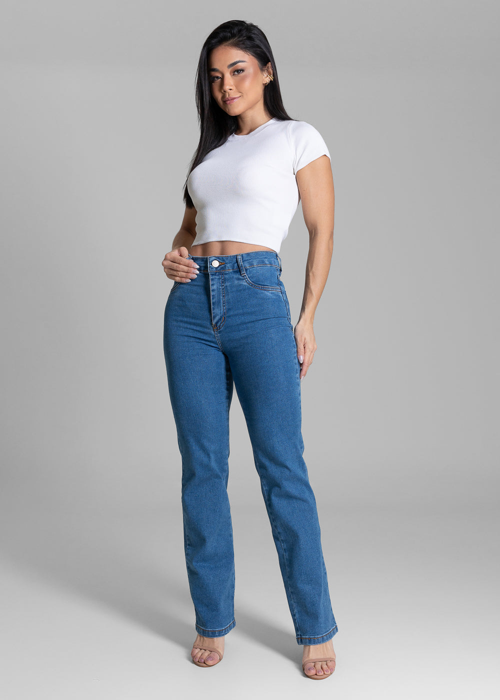Calça Jeans Sawary Reta - 283906 AZUL