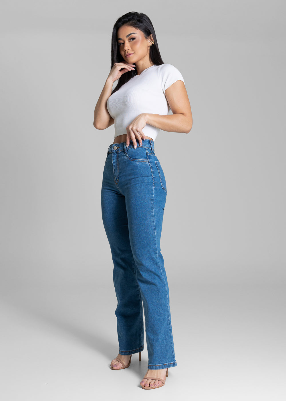 Calça Jeans Sawary Reta - 283906 AZUL