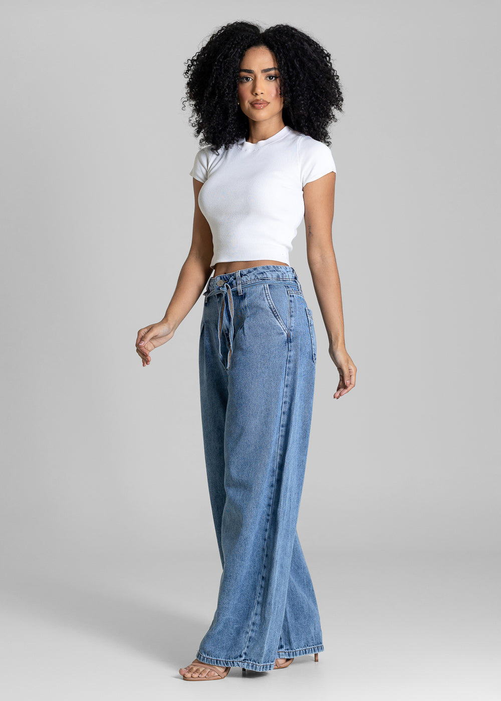 Calça Jeans Sawary Barrel - 283907 AZUL