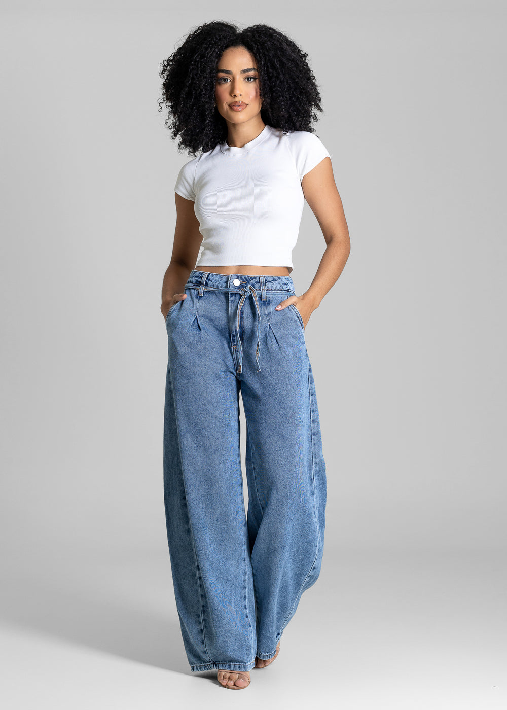 Calça Jeans Sawary Barrel - 283907 AZUL