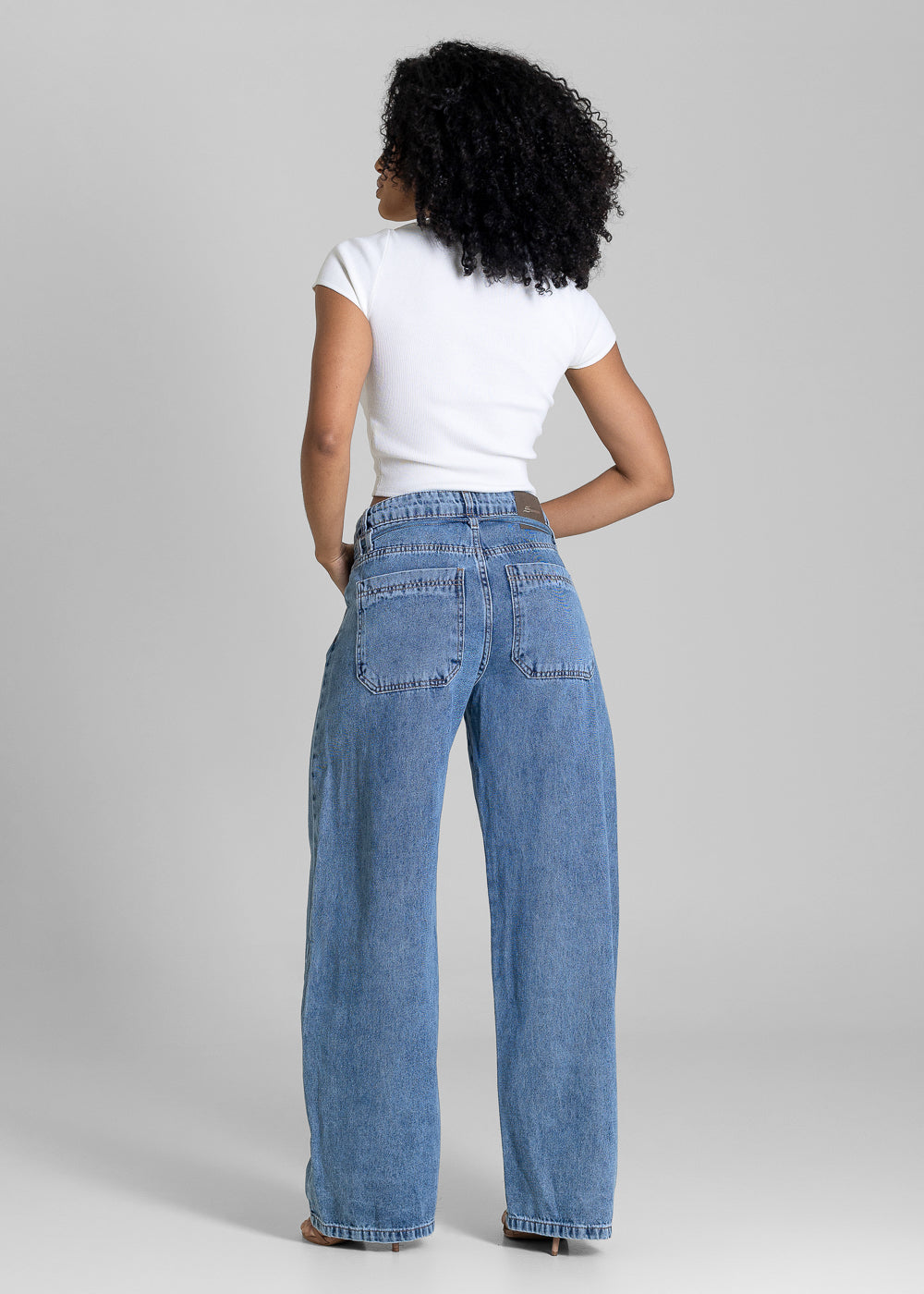 Calça Jeans Sawary Barrel - 283907 AZUL