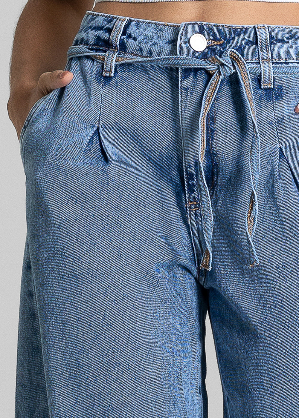 Calça Jeans Sawary Barrel - 283907 AZUL