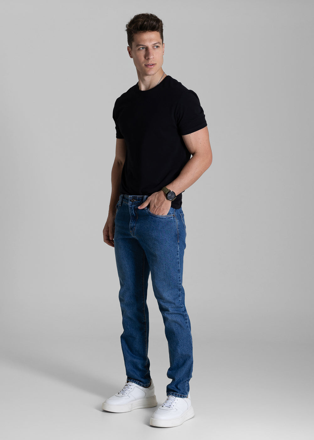 Calça Jeans Sawary Slim - 283914 AZUL