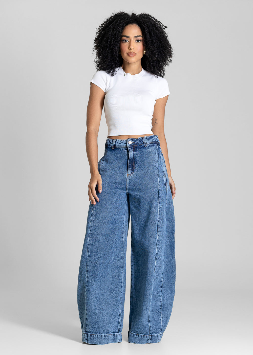 Calça Jeans Sawary Balloon - 283923 AZUL