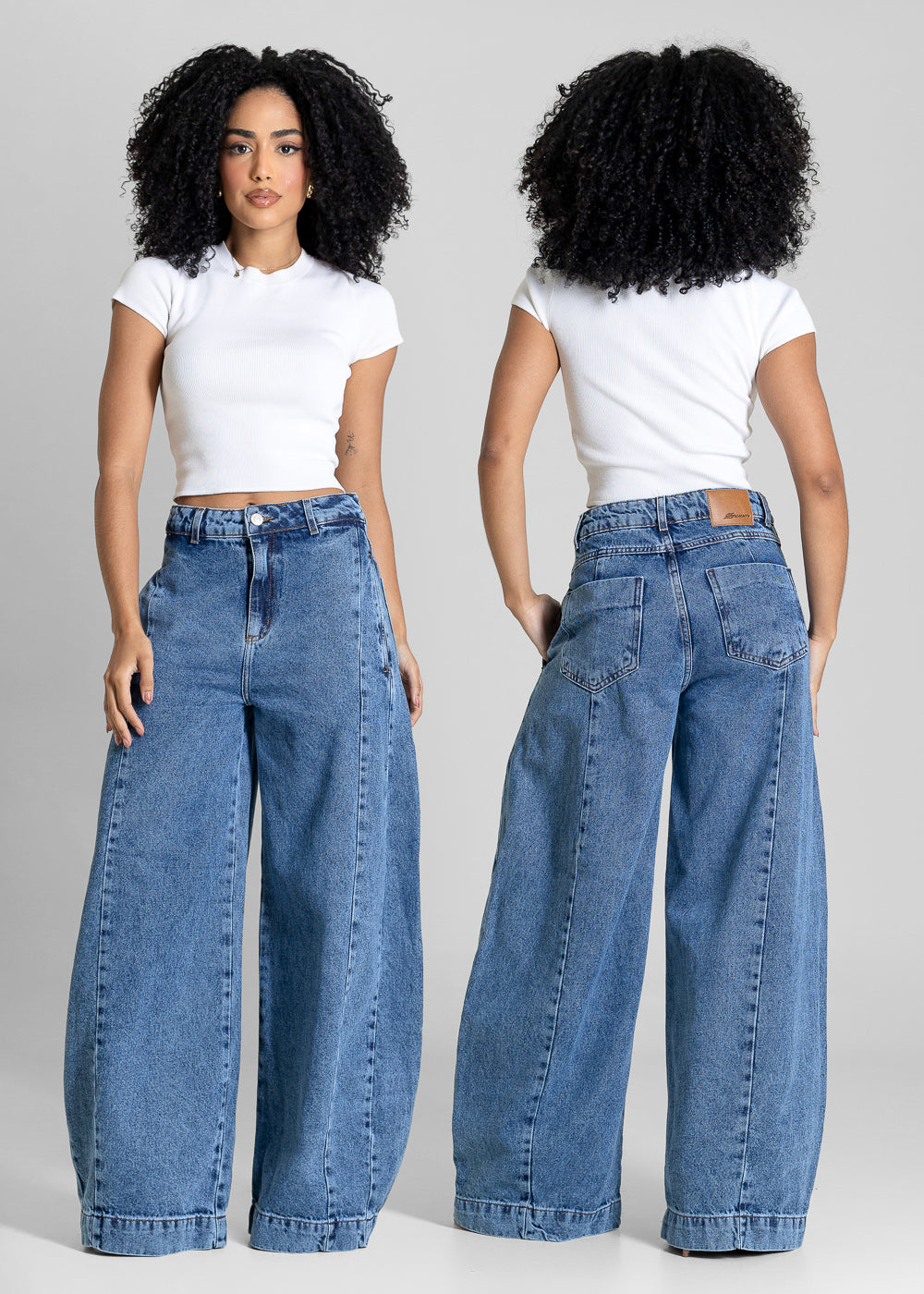 Calça Jeans Sawary Balloon - 283923 AZUL