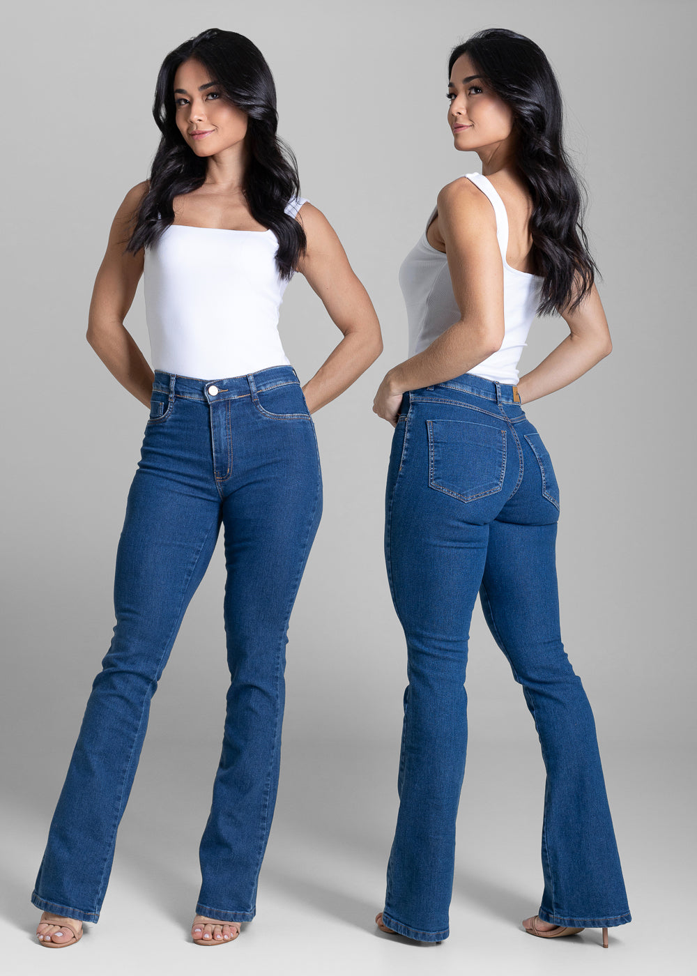 Calça Jeans Sawary Boot Cut - 283929 AZUL