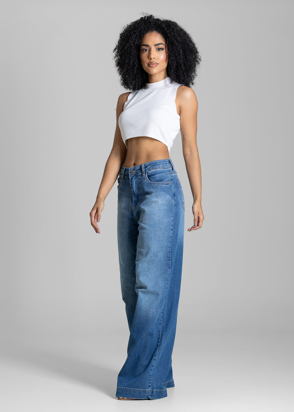 Calça Jeans Sawary Barrel - 283967 AZUL