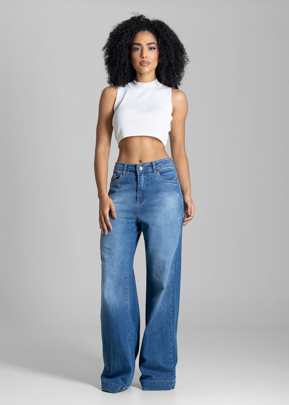 Calça Jeans Sawary Barrel - 283967 AZUL