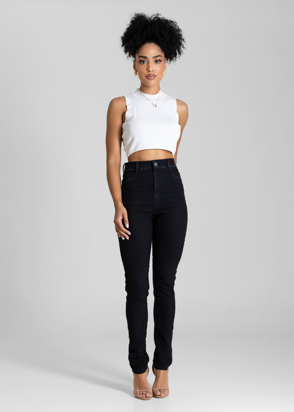 Calça Jeans Sawary Super Stretch - 283944 PRETO