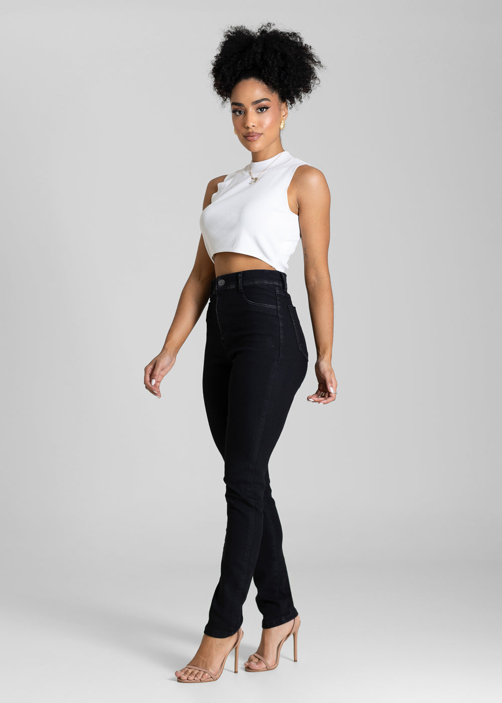 Calça Jeans Sawary Super Stretch - 283944 PRETO