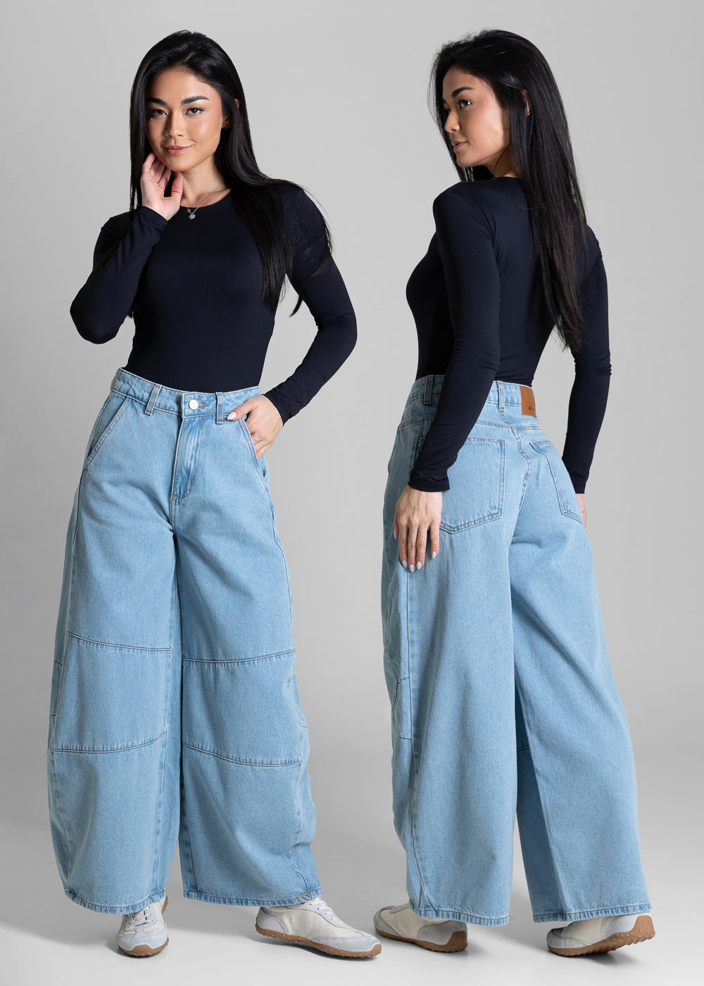 Calça Jeans Sawary Balloon Petit - 283945 AZUL
