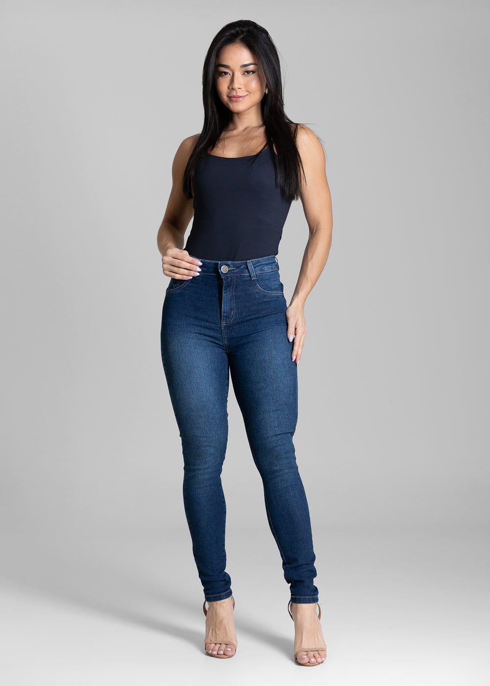 Calça Jeans Sawary Heart - 283956 AZUL