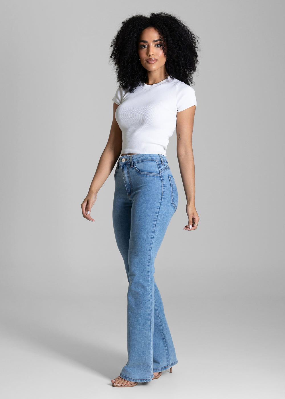 Calça Jeans Sawary Push Up Boot Cut - 283963 AZUL