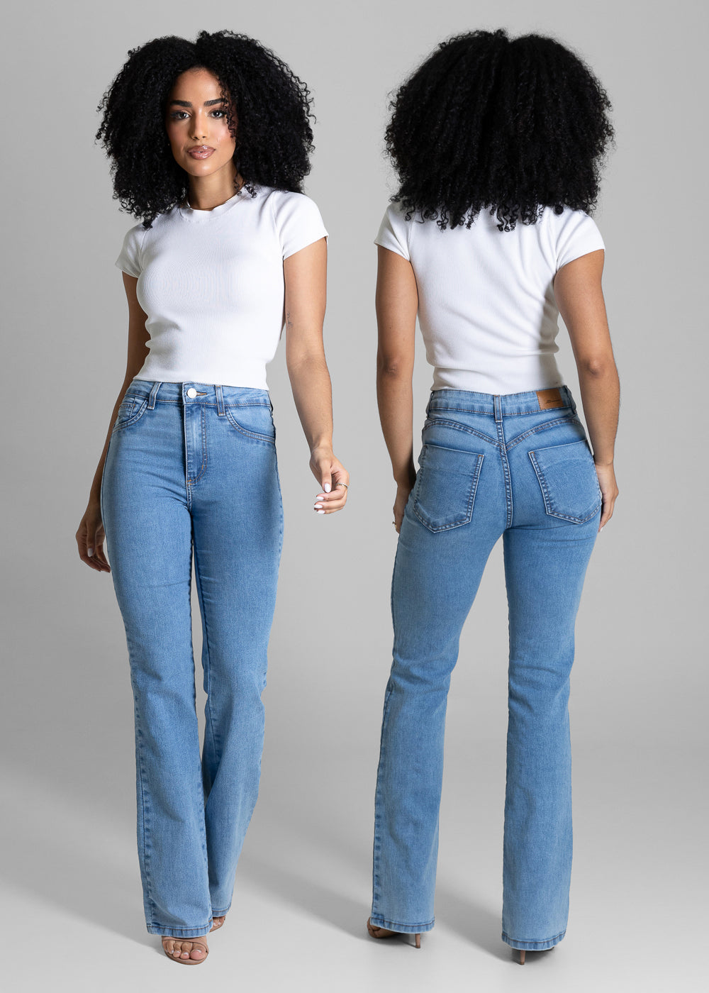 Calça Jeans Sawary Push Up Boot Cut - 283963 AZUL