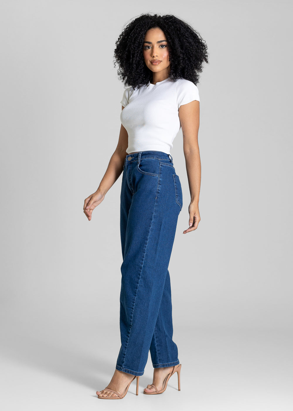 Calça Jeans Sawary Barrel - 283972 AZUL