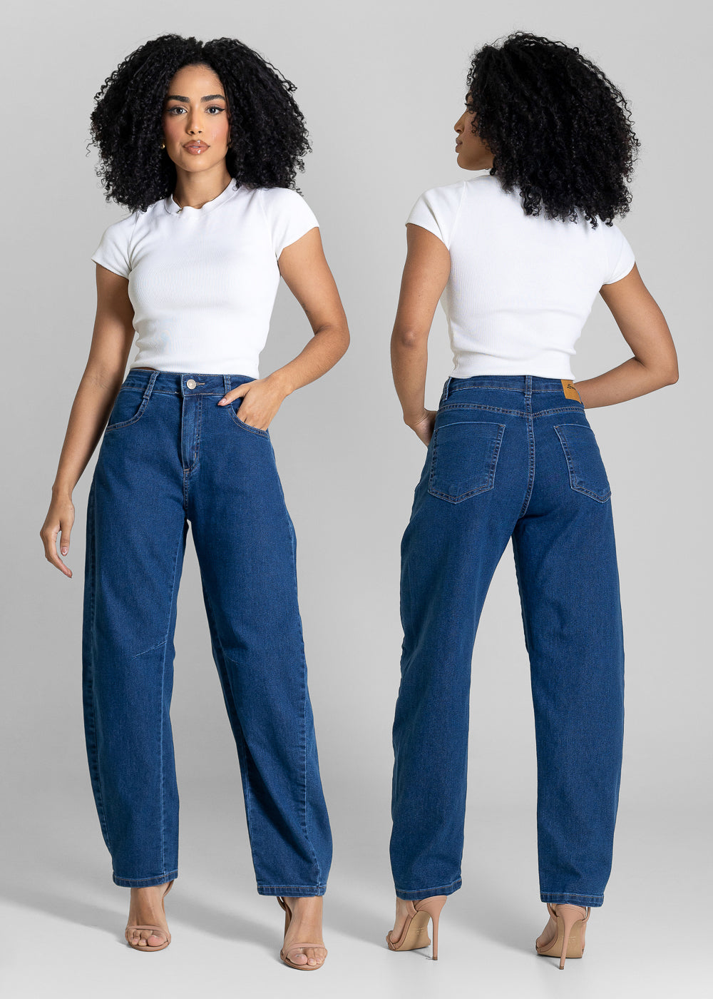 Calça Jeans Sawary Barrel - 283972 AZUL