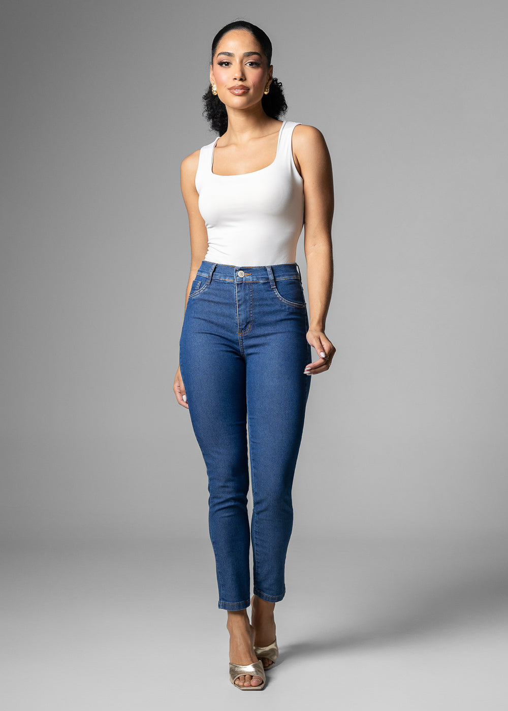 Calça Jeans Sawary Cigarrete - 283976 AZUL
