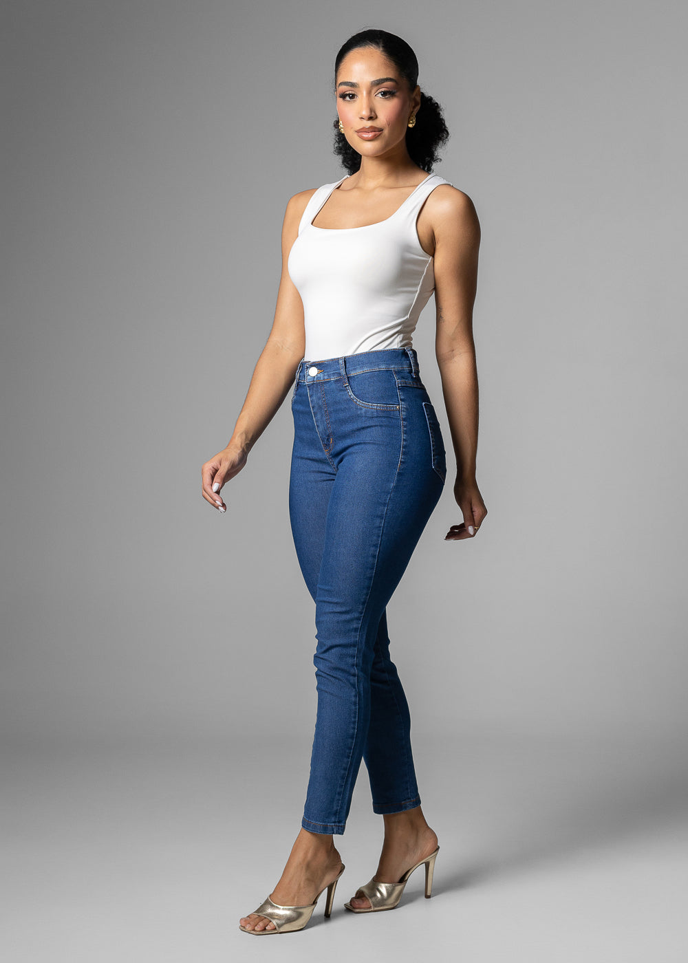 Calça Jeans Sawary Cigarrete - 283976 AZUL