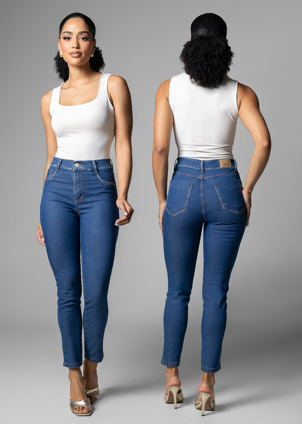 Calça Jeans Sawary Cigarrete - 283976 AZUL